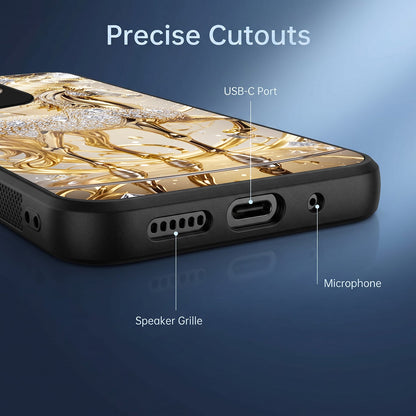 Oppo A5 Pro 5G Luxury Horse Texture Acrylic Glass Back Case