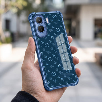 Vivo T5 Pro 5G Luxury Monogram Blue Airbags Printed Back Case