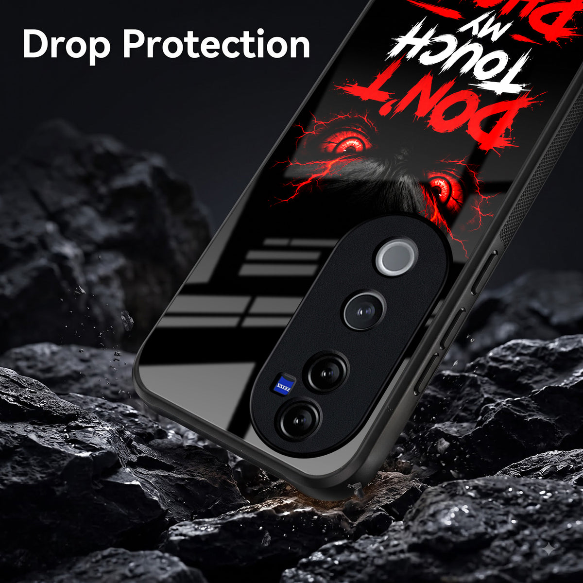 Vivo V40 Pro 5G Don't Touch My Phone Acrylic Glass Back Case