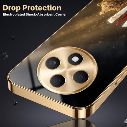 Oppo F27 5G Royal Heritage Edition Gold Electroplated Glass Phone Back Case