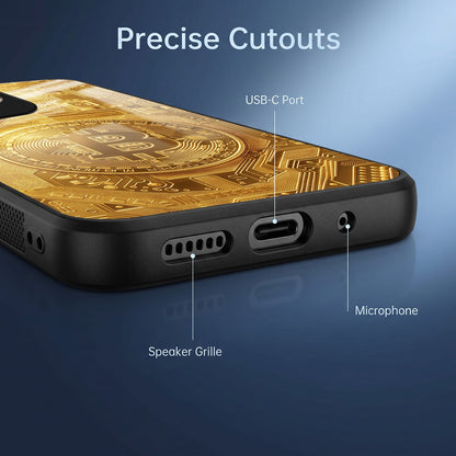 Oppo A5 Pro 5G Bitcoin Acrylic Glass Back Case