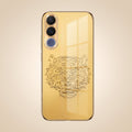 Vivo V70 FE 5G Golden Tiger Face Gold Electroplated Glass Phone Back Case