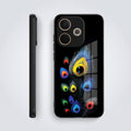 Oppo A5 Pro 5G Premium Peacock Feather Acrylic Glass Back Case