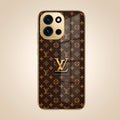 OnePlus Nord 6 5G LV Brown Monogram Gold Electroplated Glass Phone Back Case