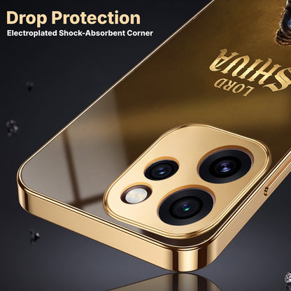 Oppo Reno 15 Pro Mini 5G Lord Shiva Gold Electroplated Glass Phone Back Case