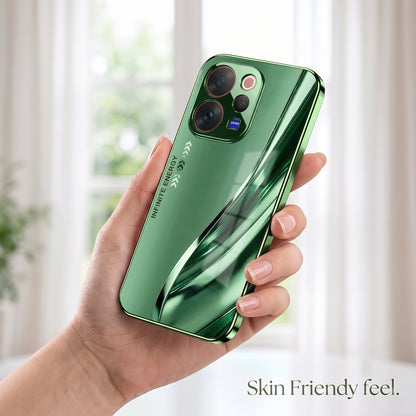 Vivo V70 5G Infinity Energy Green Electroplated Glass Back Case