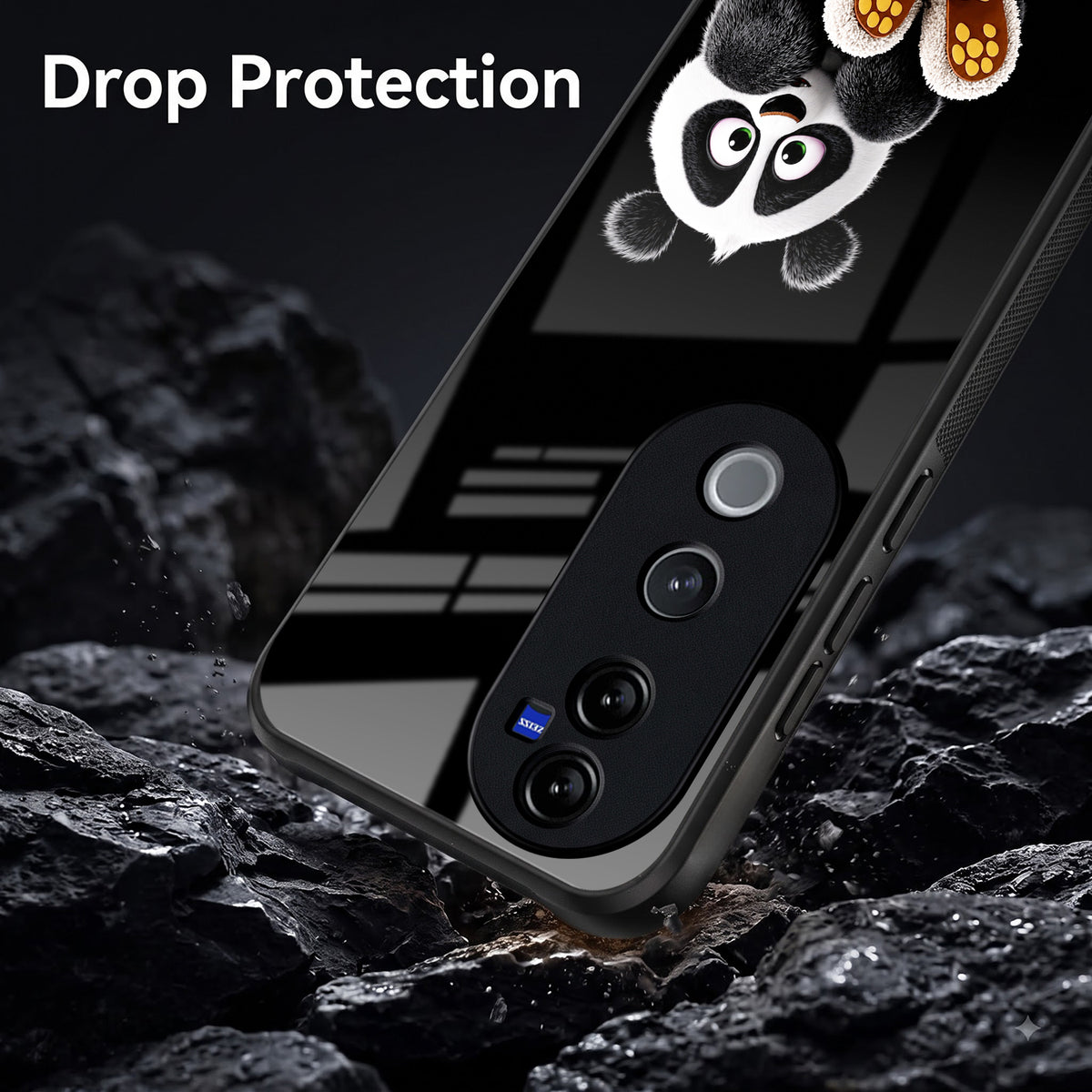 Vivo V40 Pro 5G Cute Panda Acrylic Glass Back Case
