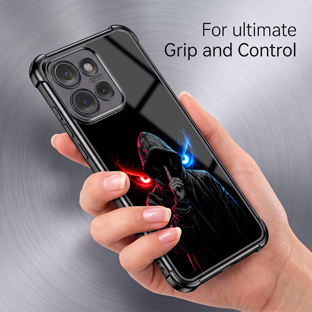 Motorola Edge 50 5G Hooded Shadow Demon Airbags Printed Back Case