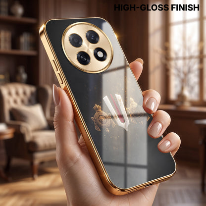 Oppo F31 Pro+ 5G Royal Heritage Edition Gold Electroplated Glass Phone Back Case