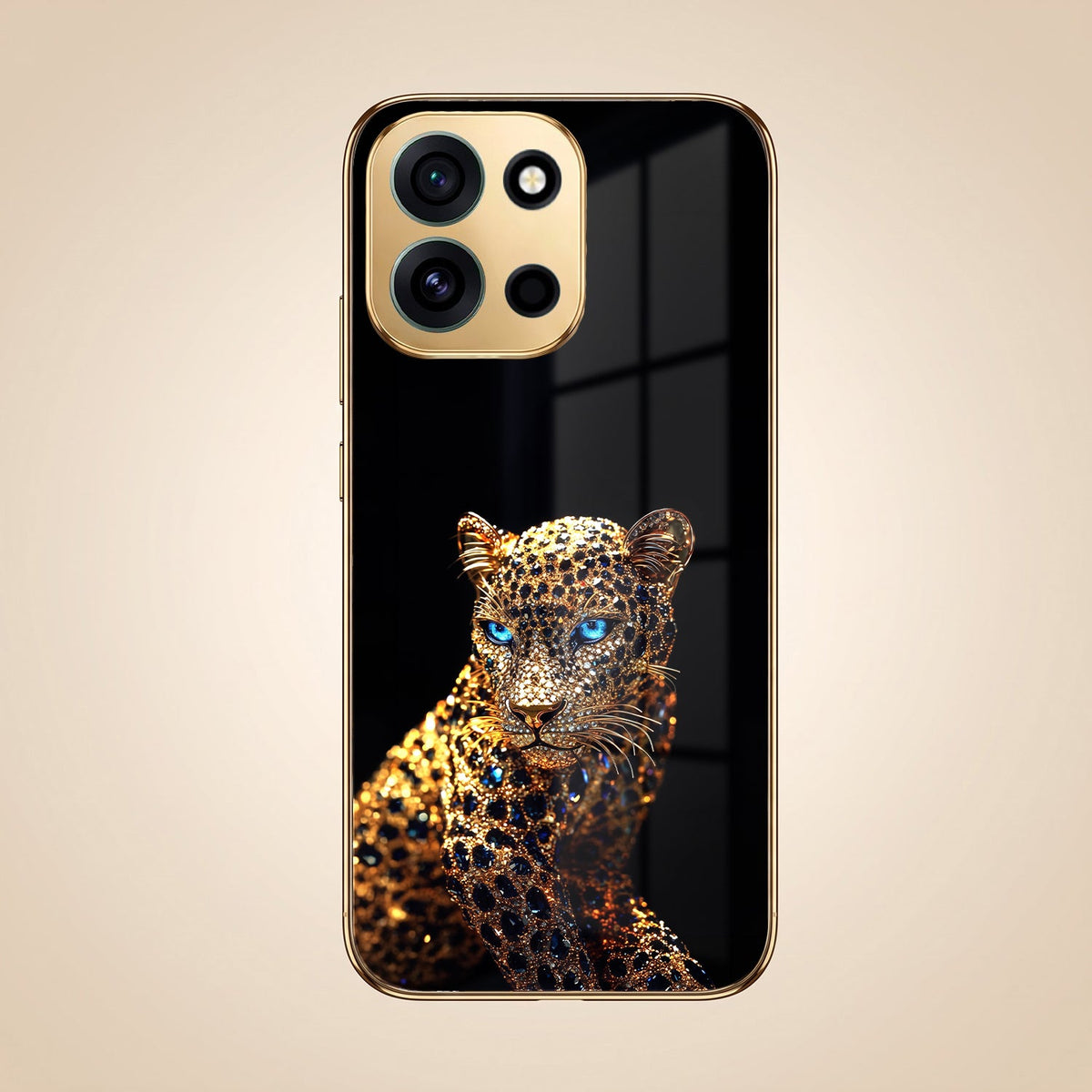 OnePlus Nord 6 5G Panther Gold Electroplated Glass Phone Back Case