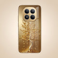 Redmi Note 15 Pro+ 5G Golden Tree Gold Electroplated Glass Phone Back Case