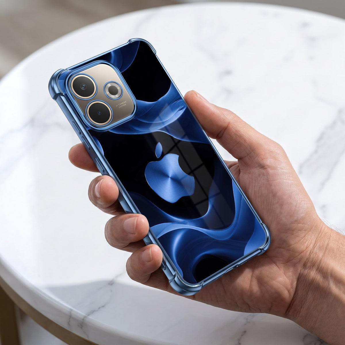 Oppo A5 Pro 5G Premium Wave Airbags Printed Back Case