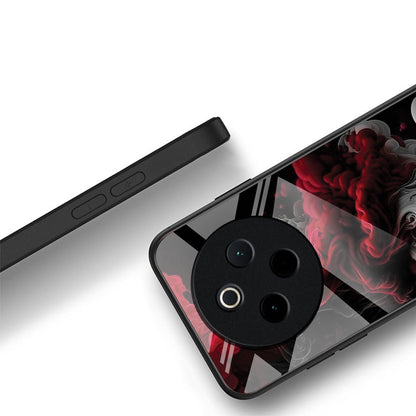 Vivo T4 5G Premium Acrylic Shockproof Glass Back Case (Infernal Drift)