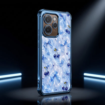 Oppo Reno 15 Pro Mini 5G Blue Cherry Airbags Printed Back Case