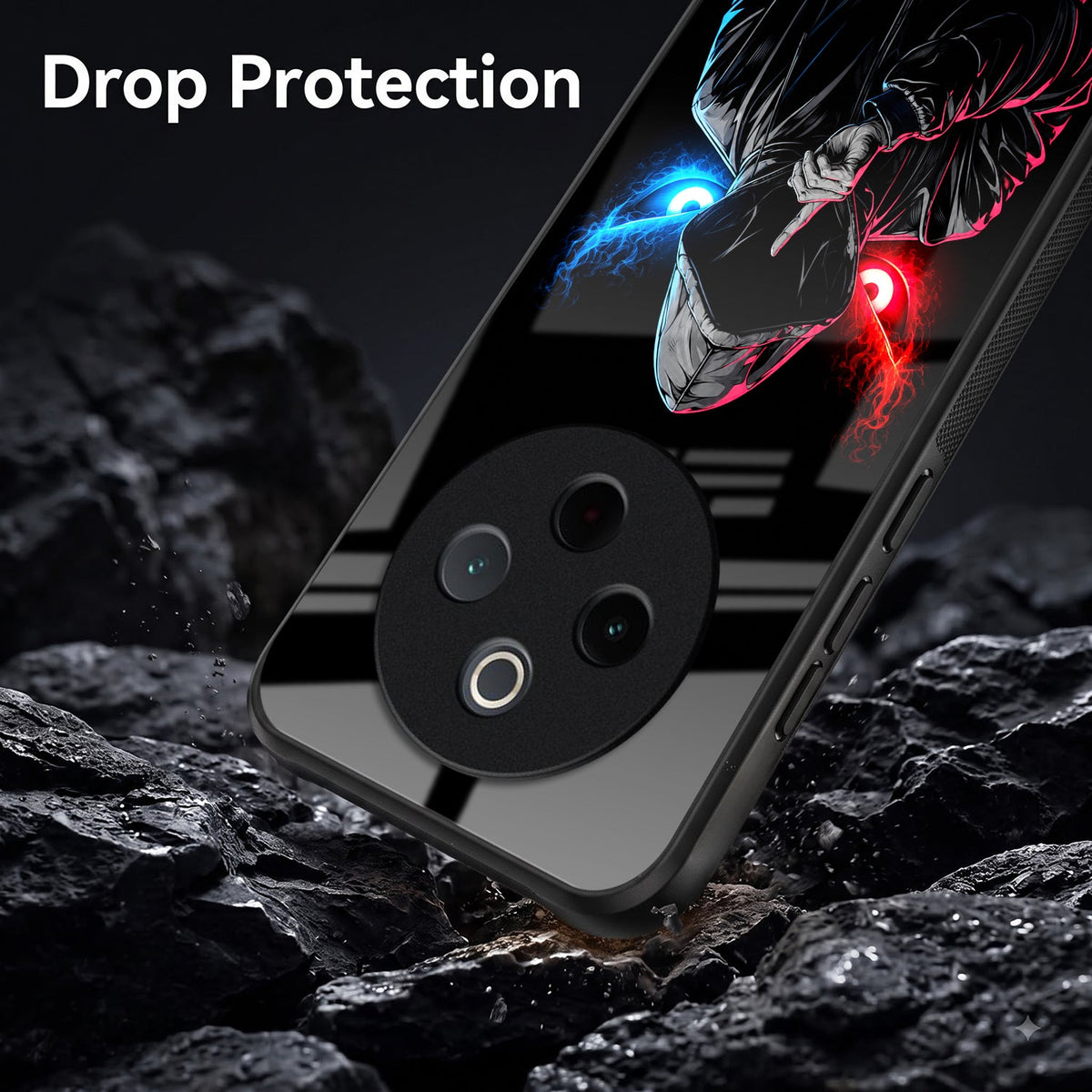 Vivo T4 5G Hooded Shadow Demon Acrylic Glass Back Case