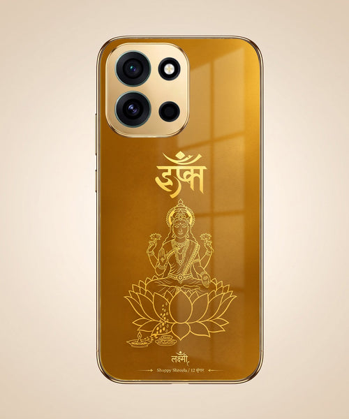 OnePlus Nord 6 5G Shree Lakshmi Divine Gold Electroplated Glass Phone Back Case