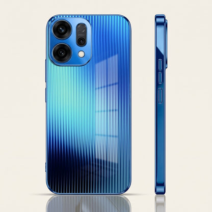 Oppo Reno 14 5G Aureon X1 Blue Electroplated Glass Phone Back Case