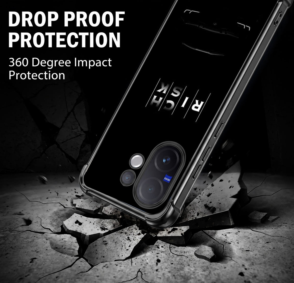 Vivo V60 5G Midnight Risk Airbags Printed Back Case
