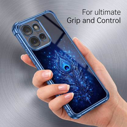 Motorola Edge 50 Neo 5G Premium Peacock Feather Airbags Printed Back Case
