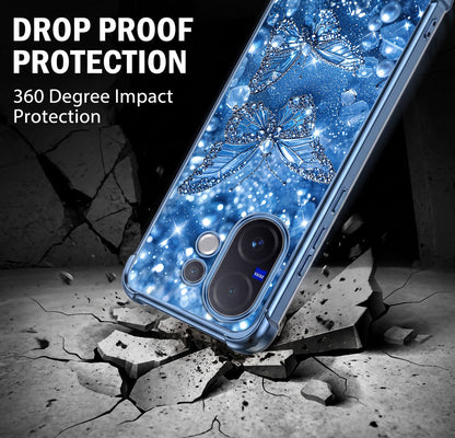 Vivo V60 5G Butterfly Airbags Printed Back Case