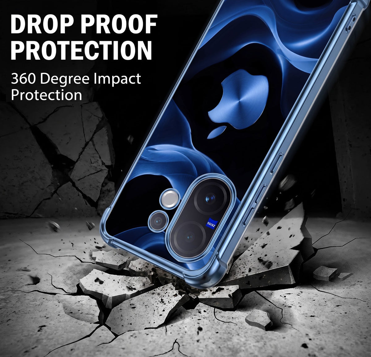 Vivo V60 5G Premium Wave Airbags Printed Back Case