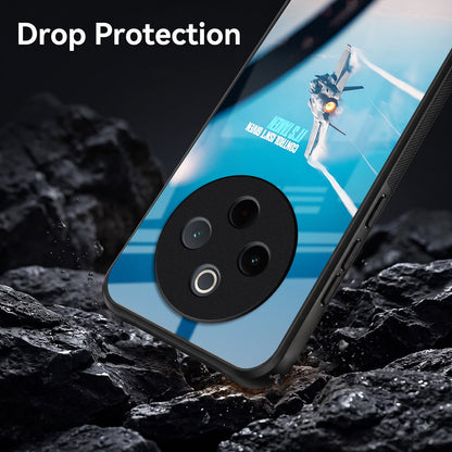 Vivo T4 5G Fighter Jet Control Acrylic Glass Back Case