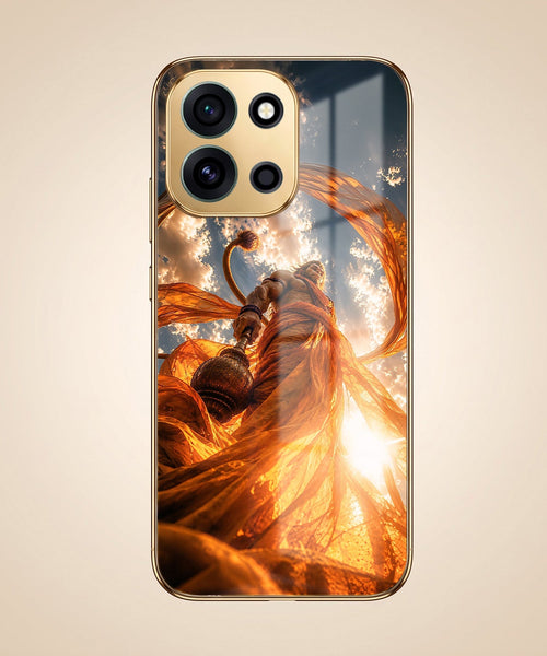 OnePlus Nord 6 5G Divine Hanuman Gold Electroplated Glass Phone Back Case