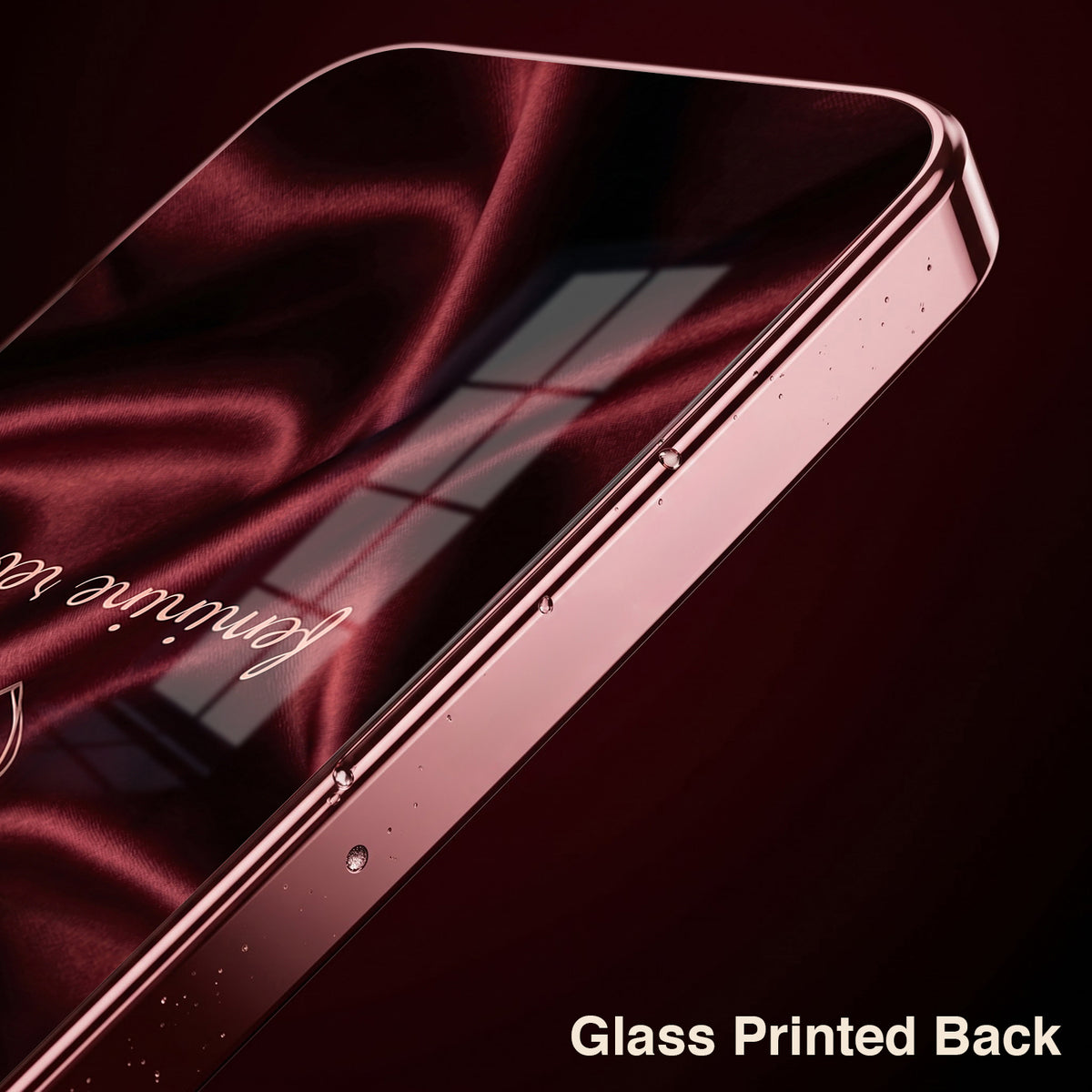 Vivo V70 5G Feminine Rebel Burgundy Electroplated Glass Back Case