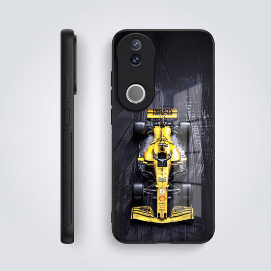 Vivo V50 5G F1 Racing Car Acrylic Glass Back Case
