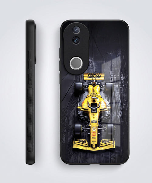 Vivo V50 5G F1 Racing Car Acrylic Glass Back Case