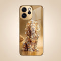 Oppo Reno 15 Pro Mini 5G Luxury Lion Gold Electroplated Glass Phone Back Case