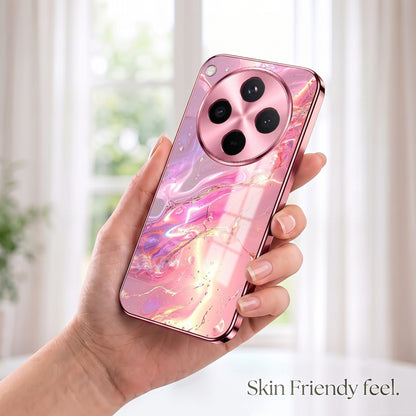 Oppo Find X8 5G Pearl Aurora Pink Electroplated Glass Phone Back Case