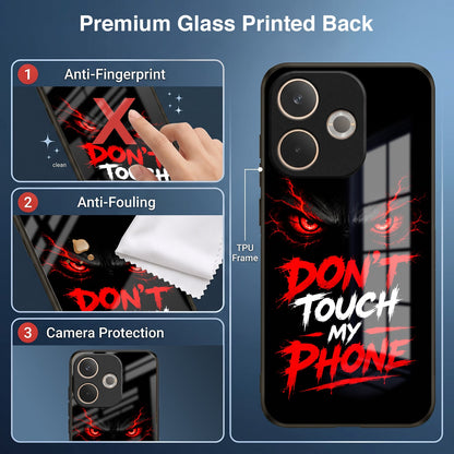 Oppo A5 Pro 5G Don't Touch My Phone Acrylic Glass Back Case