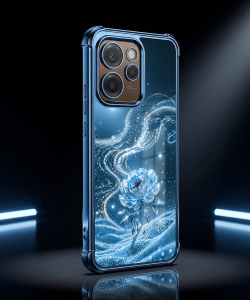 Oppo Reno 15 Pro Mini 5G Blue Rose Airbags Printed Back Case