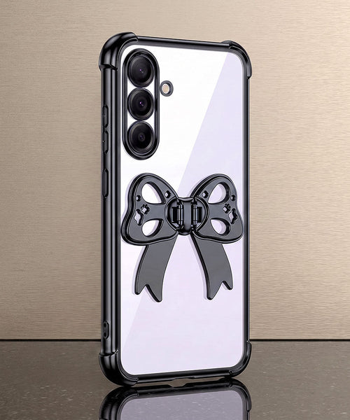 Samsung Galaxy A36 5G Stylish Bow Knot Transparent Shockproof Airbag Phone Case