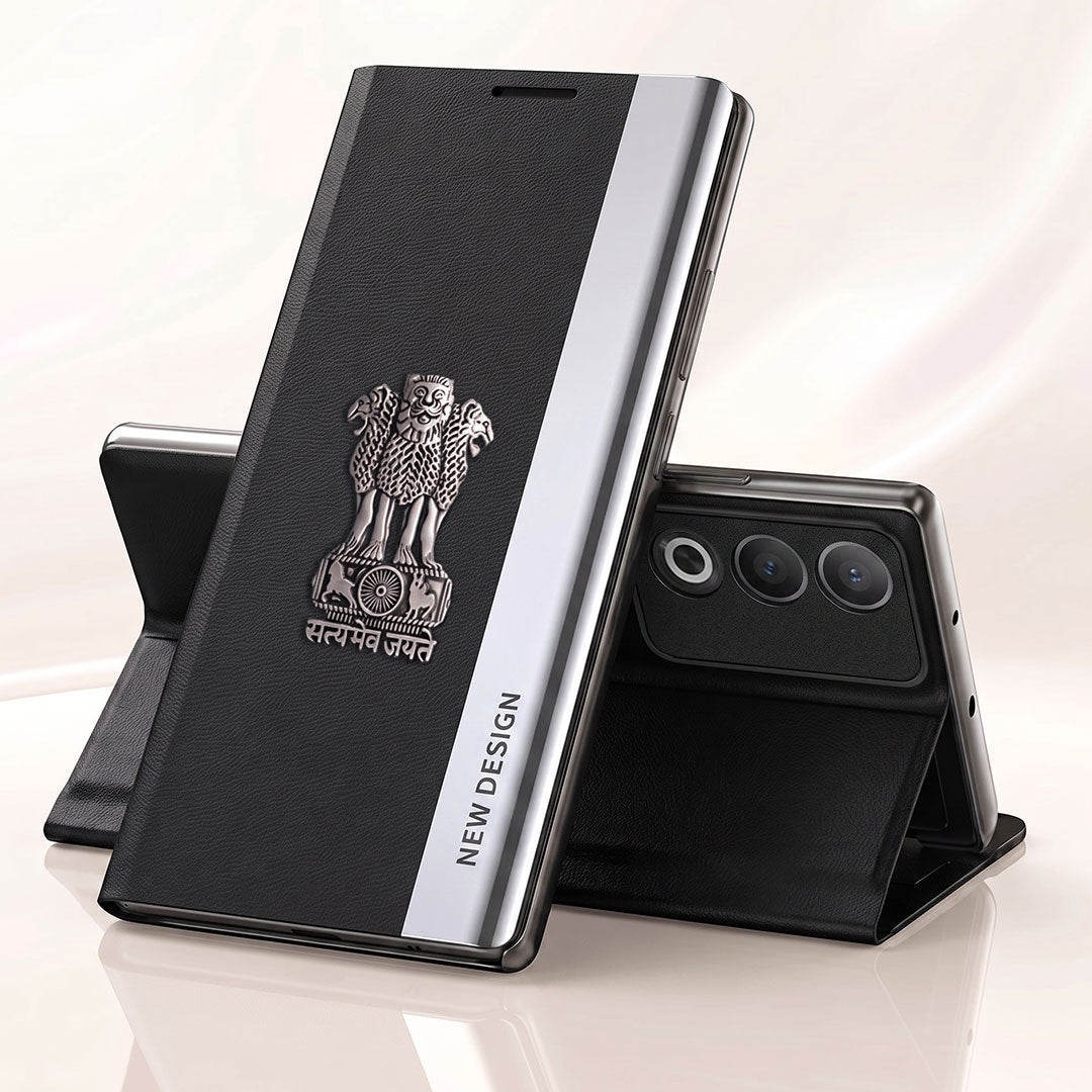 Oppo A3 Pro 5G Satyamev Jayate Flip Leather Case
