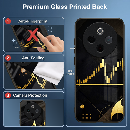 Vivo T4 5G Trading Candles Acrylic Glass Back Case