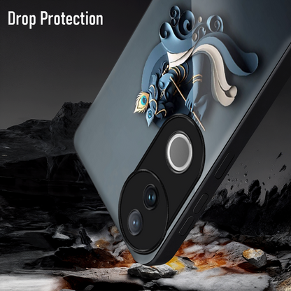 Vivo V50 5G Premium Acrylic Shockproof Glass Back Case (Krishna Ji)
