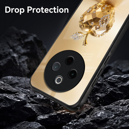 Vivo T4 5G Golden Apple Acrylic Glass Back Case