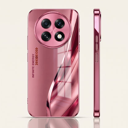 Oppo F31 Pro+ 5G Luxury Infinity Energy Pink Electroplated Glass Phone Back Case