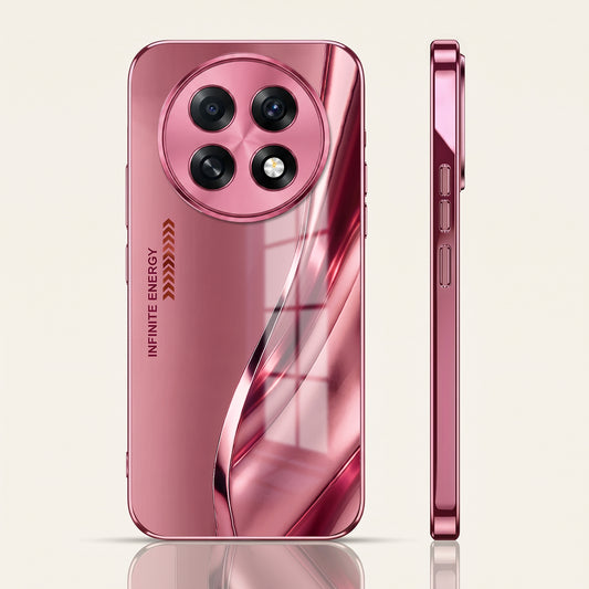 Oppo F31 Pro+ 5G Luxury Infinity Energy Pink Electroplated Glass Phone Back Case