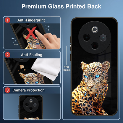 Vivo T4 5G Panther Acrylic Glass Back Case