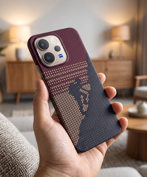 Vivo V70 5G Premium Aramid Carbon Fiber Pixel Pattern Phone Case