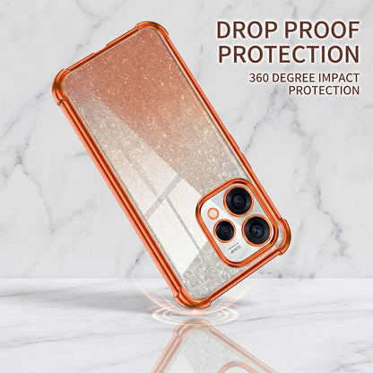 Oppo Reno 15 5G Luxury Shockproof Shimmer Airbag Cosmic Orange Case