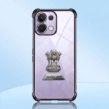 Oppo K13 5G Satyamev Jayate 2-in-1 Emblem Transparent Shockproof Airbag Case