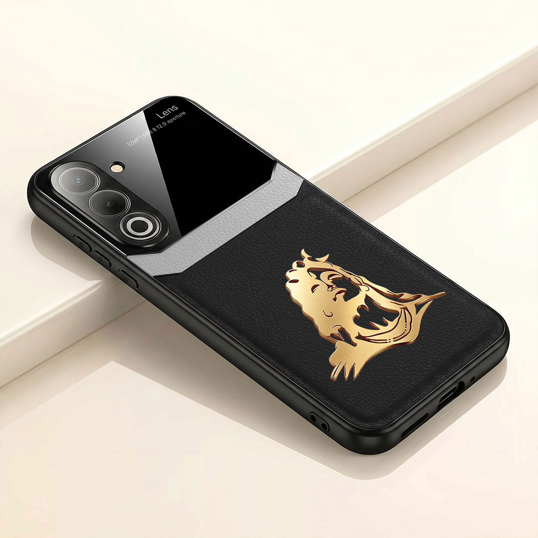 Oppo K12x 5G Mahadev 3D Gold Metal Leather Back Case