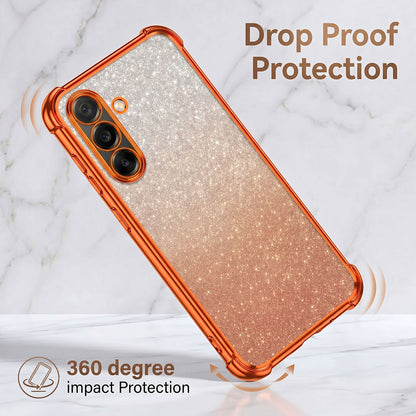 Samsung Galaxy A36 5G Luxury Shockproof Shimmer Airbag Cosmic Orange Case