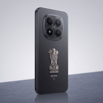 Redmi Note 15 Pro 5G Compatible Satyamev Jayate 3D Metal Emblem Sticker