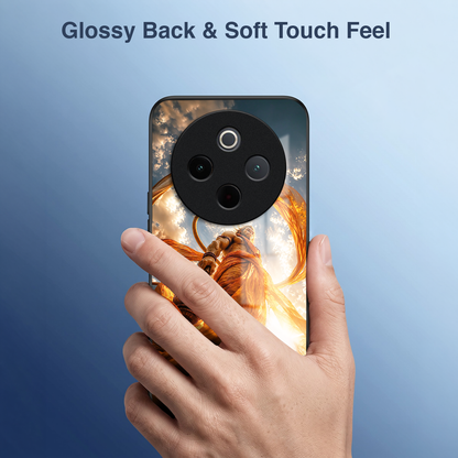 Vivo T4 5G Divine Hanuman Acrylic Glass Back Case
