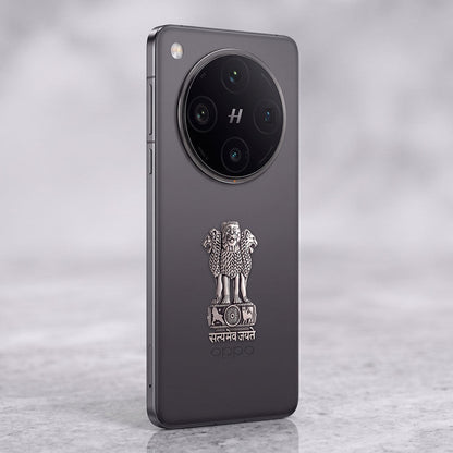 OPPO Find X8 Pro 5G Compatible Satyamev Jayate 3D Metal Emblem Sticker